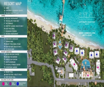 Alaia Belize, Autograph Collection Resort Map Layout