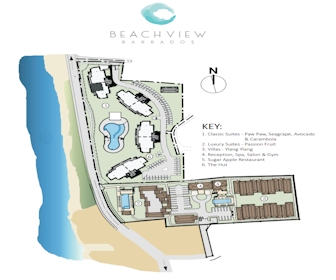 Beach View Hotel Resort Map Layout