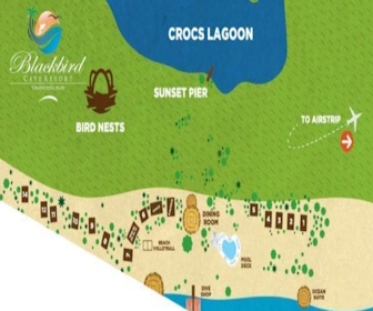 Blackbird Caye ResortMap Layout
