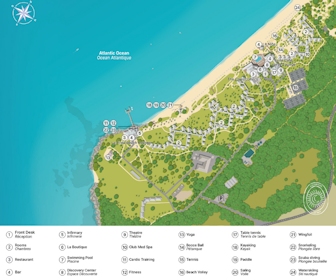 Club Med Columbus Isle Resort Map Layout