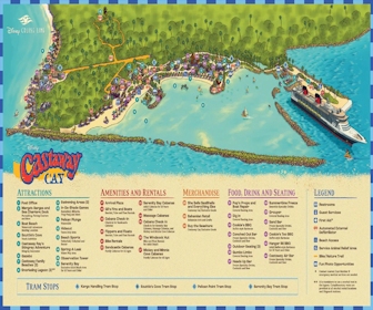 Disney Cruise Line - Castaway Cay Map Layout