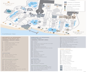Dreams La Romana Resort & Spa Map Layout