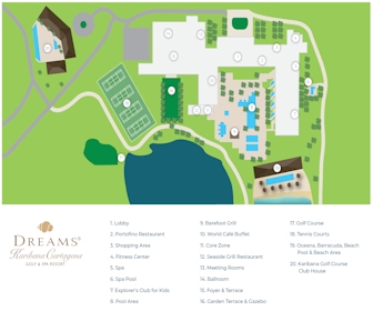 Dreams Karibana Cartagena Golf & Spa Resort Map Layout