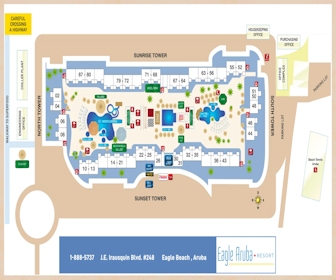 Eagle Aruba Resort & Casino Map Layout