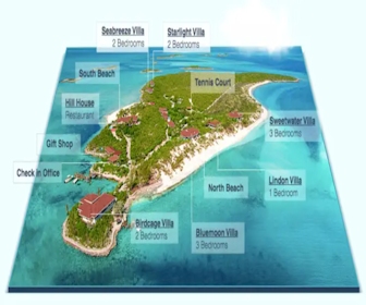 Fowl Cay Resort Map Layout