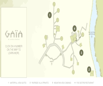Gaia Riverlodge Resort Map Layout