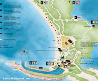 Carnival Cruise Line - Half Moon Cay Map Layout