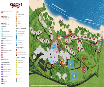 Hedonism II Resort Map Layout