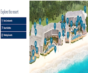 Hilton Cancun, an All-Inclusive Resort Map Layout