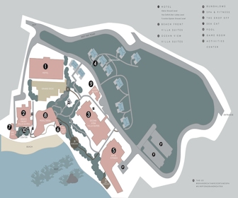 Kimpton Grand Roatan Resort And Spa Resort Map Layout