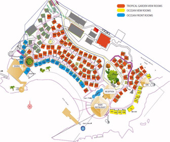 Hotel Roatán Media Luna Resort Affiliated by Meliá Map Layout