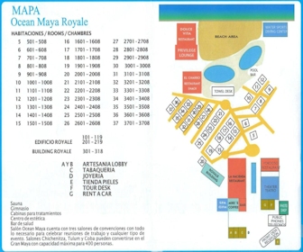 Ocean Maya Royale Resort Map Layout