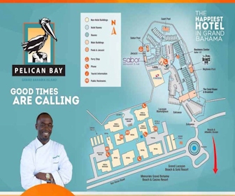 Pelican Bay Hotel property map