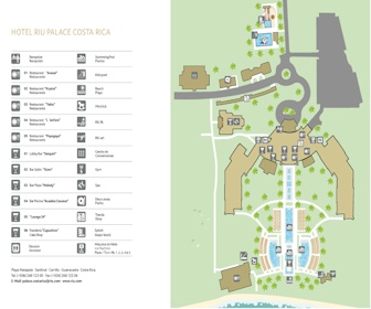 Riu Palace Costa Rica Resort Map Layout