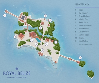 Royal Belize, Muy'ono collection Map Layout