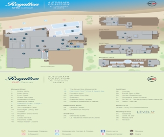 Royalton CHIC Cancun Resort Map Layout