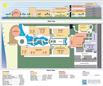 Savannah Beach Hotel Resort Map Layout