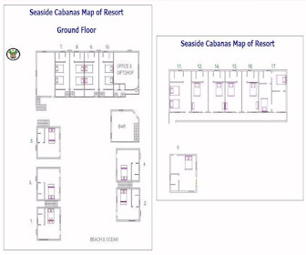 Seaside Cabanas Caye Caulker Resort Map Layout