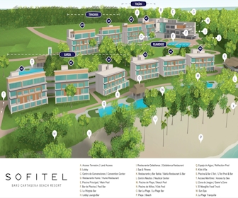 Sofitel Barú Cartagena Resort Map Layout
