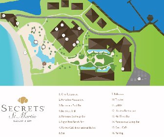 St.Martin Beach Resort & Spa Map Layout