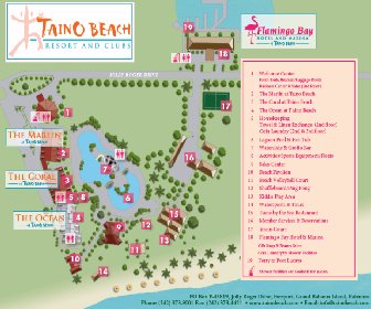 The Marlin at Taino Beach Resort Map Layout