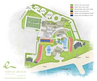 Turtle Beach by Elegant Hotels Resort Map Layout