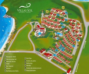 Villas Sol Beach Resort Map Layout