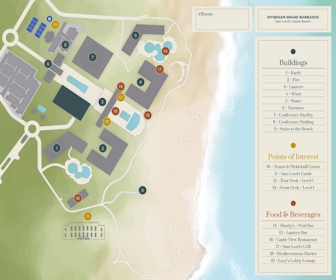 Wyndham Grand Barbados Resort Map Layout